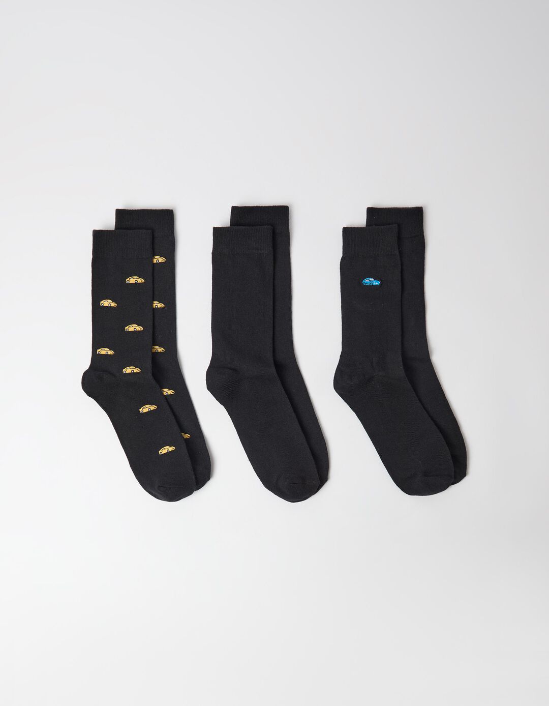 Pack 3 Pares De Meias, Homem, Preto