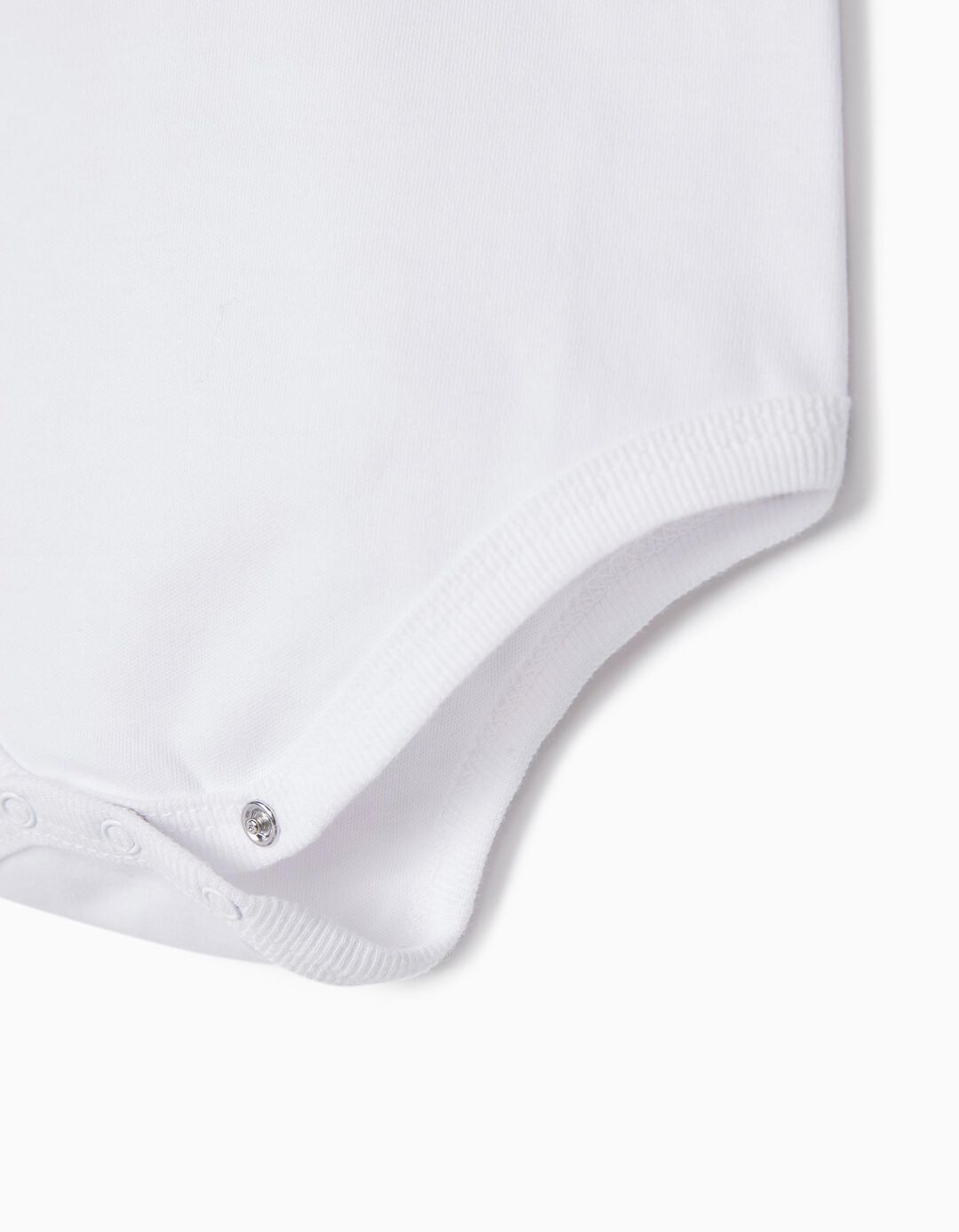 5 Long Sleeve Bodies Pack, Baby Girls, White