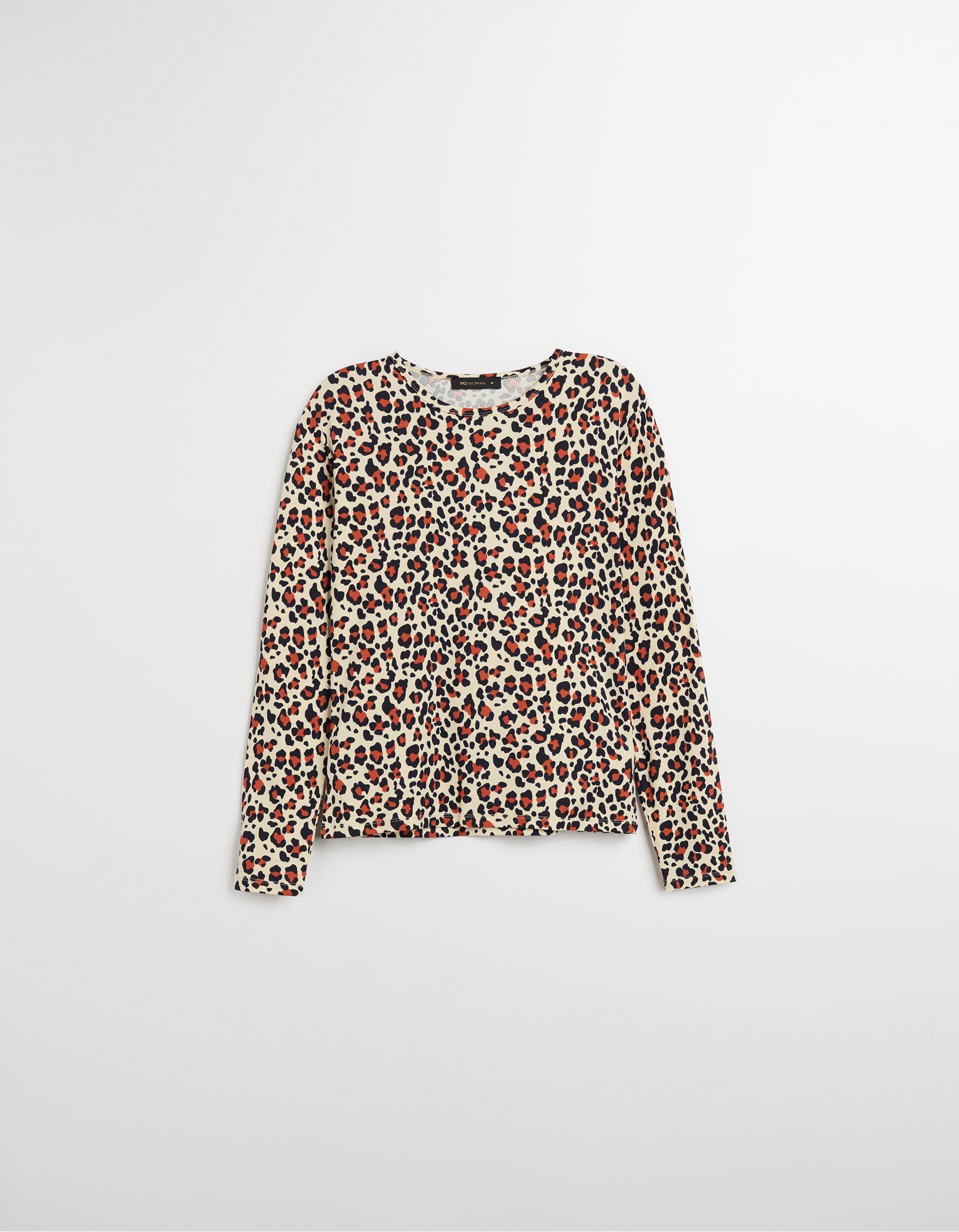 Comprar Online T-shirt de Manga Comprida, Mulher, Bege 