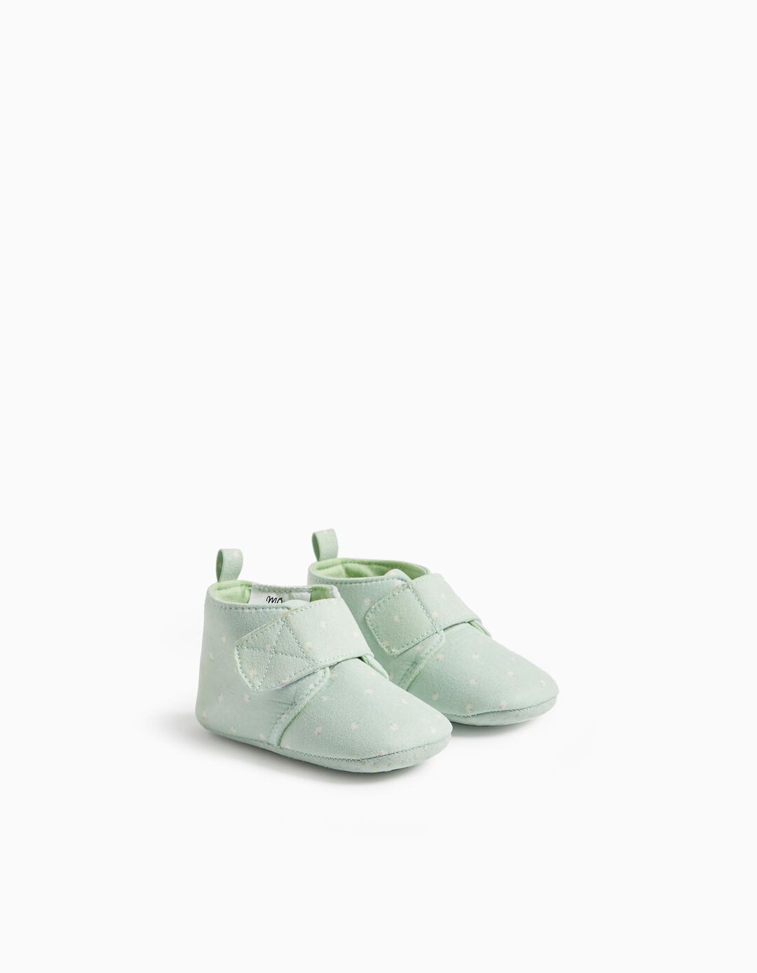 Pantufas-bota Estampadas, Bebé Menina, Verde Claro