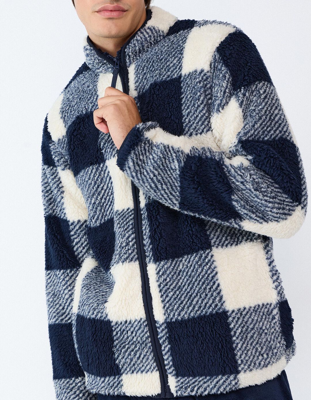 Casaco Sherpa, Homem, Azul Escuro