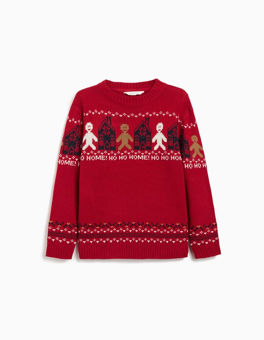 Comprar Online Camisola de Malha, Menino, Vermelho Escuro 