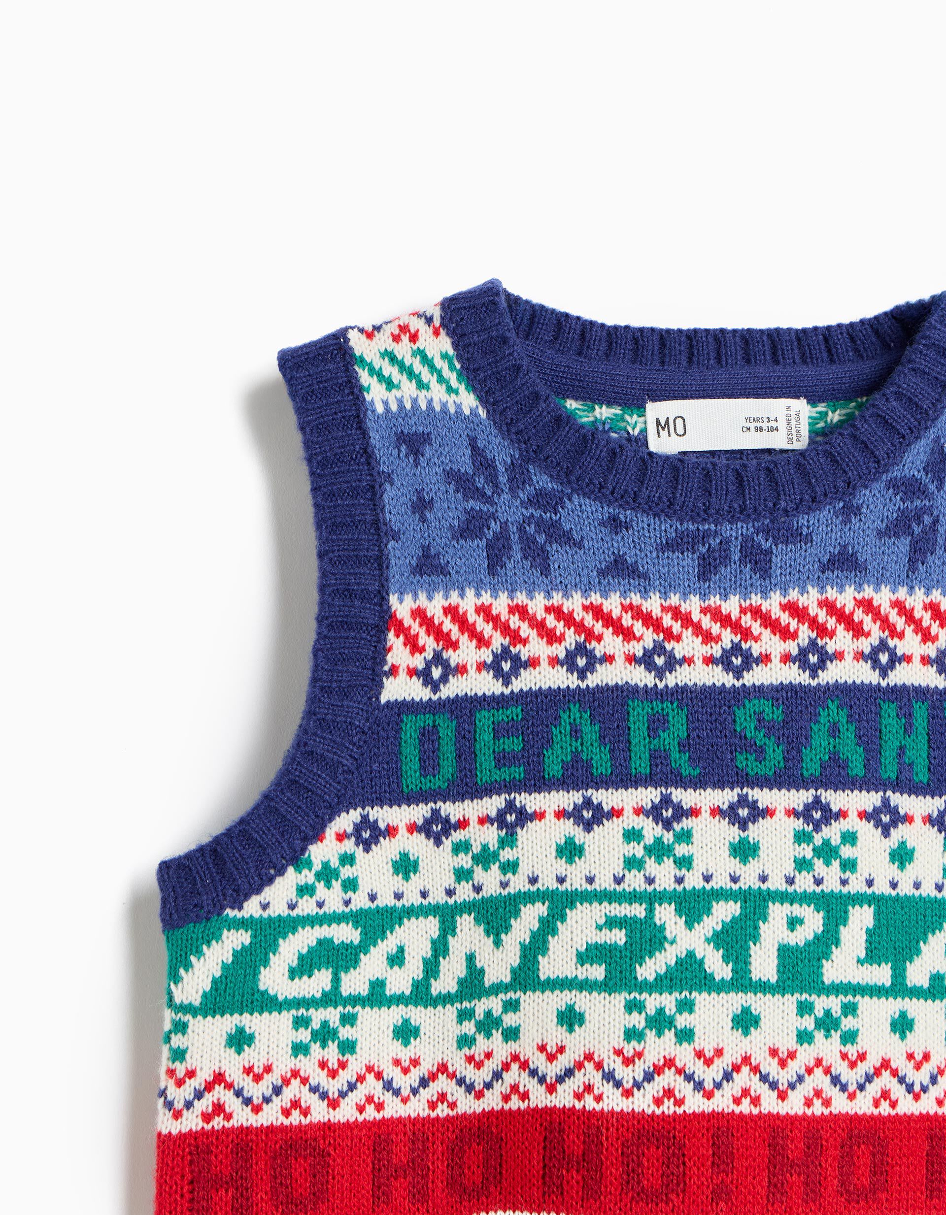 Comprar Online Colete De Natal, Beb&eacute;, Azul Escuro