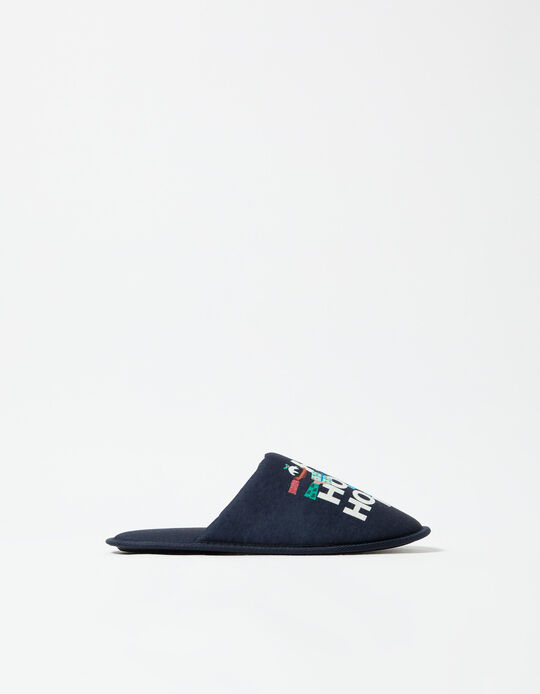 Comprar Online Chinelos de Quarto de Natal, Homem, Azul Escuro