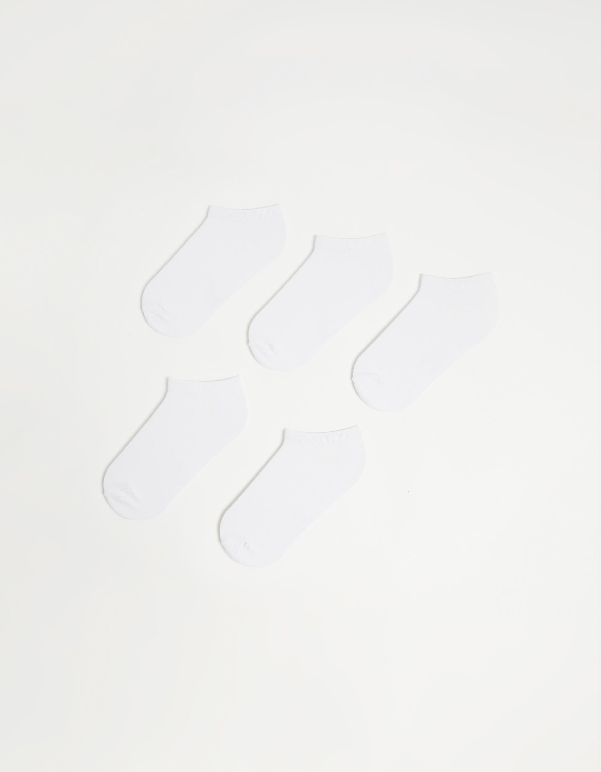 Comprar Online Pack 5 Pairs of Ankle Socks, Women, White