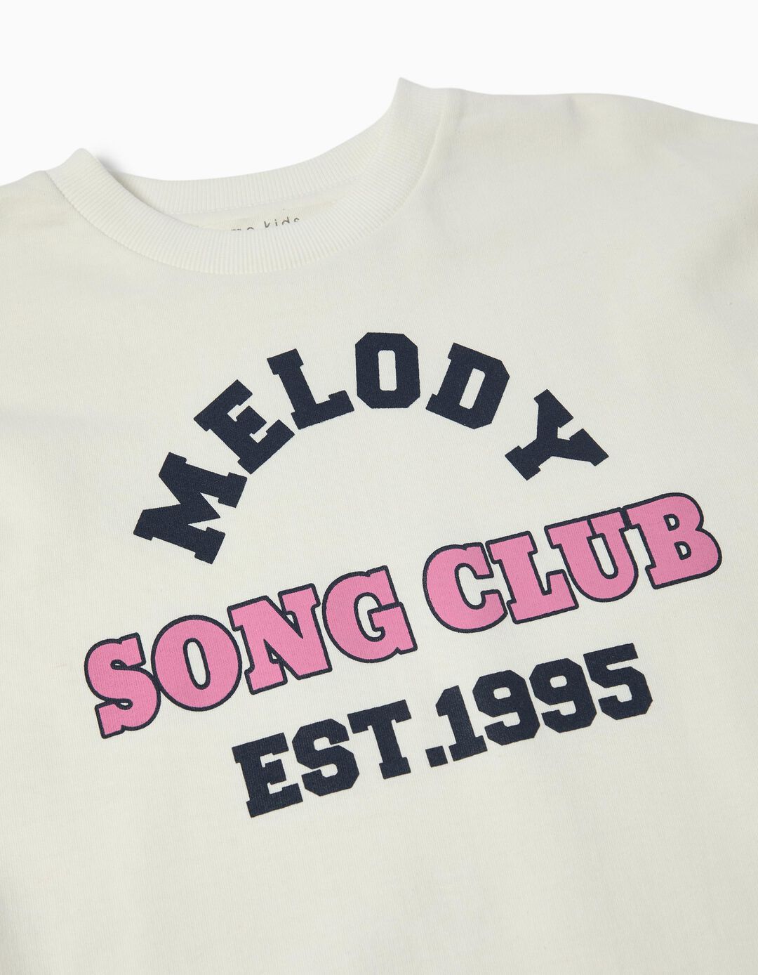 Sweatshirt de Felpa, Menina, Branco