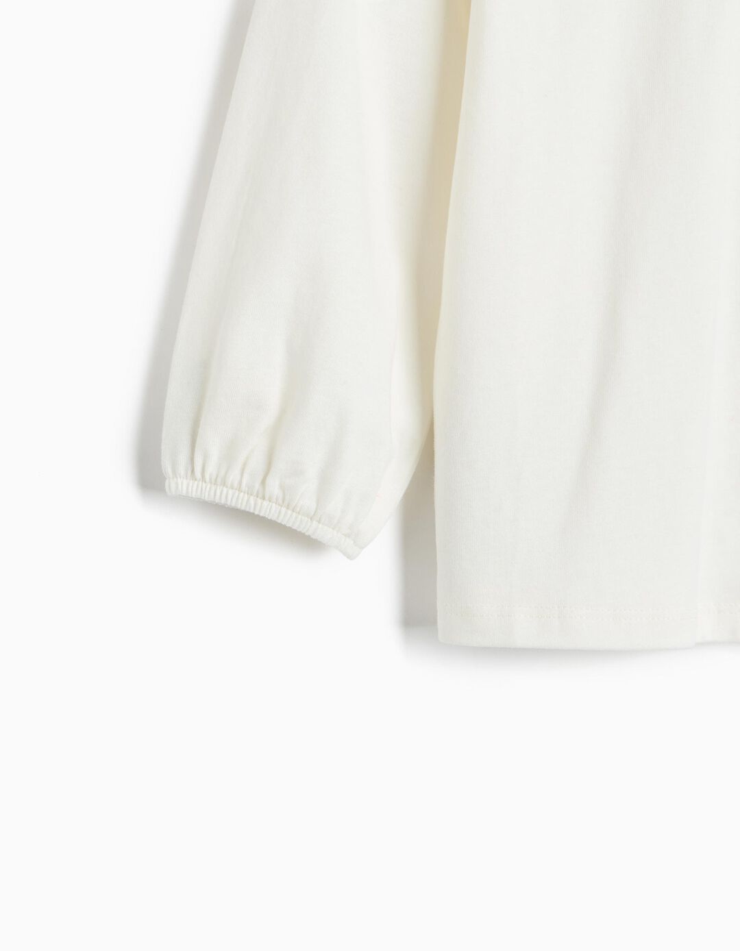 Camisola Com Gola Peter Pan, Menina, Branco