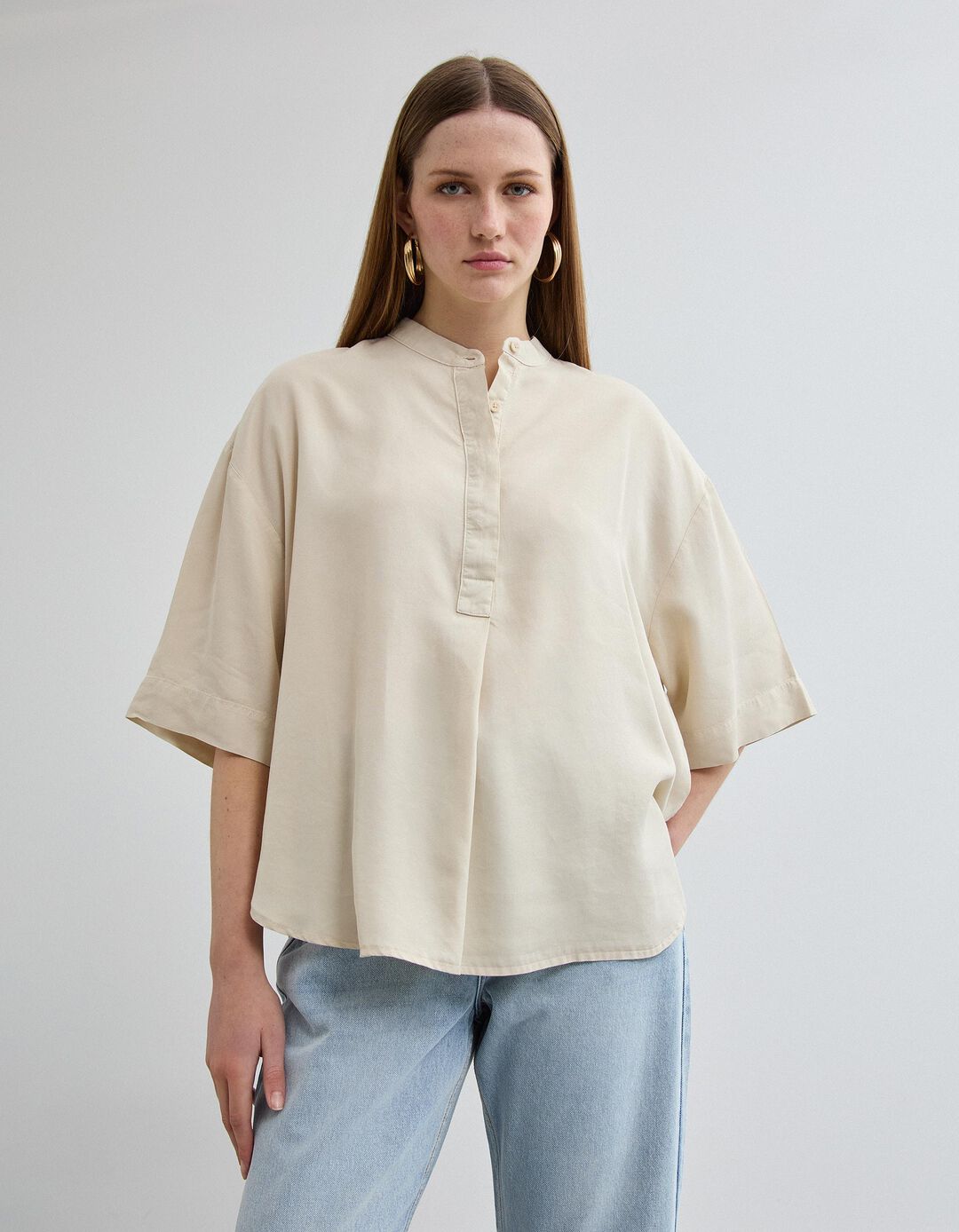 Blusa Liocel, Mulher, Bege Claro