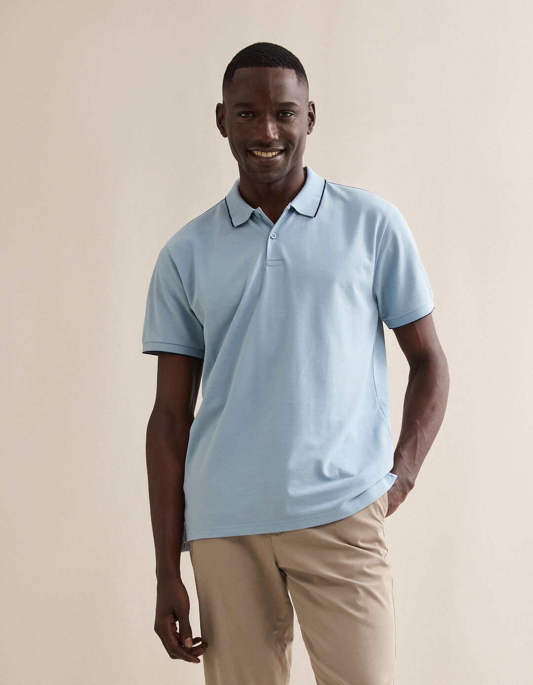 Polo Dia do Pai, Homem, Azul Claro