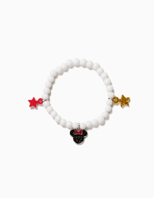 Pulseira de Missangas para Menina 'Minnie', Branco