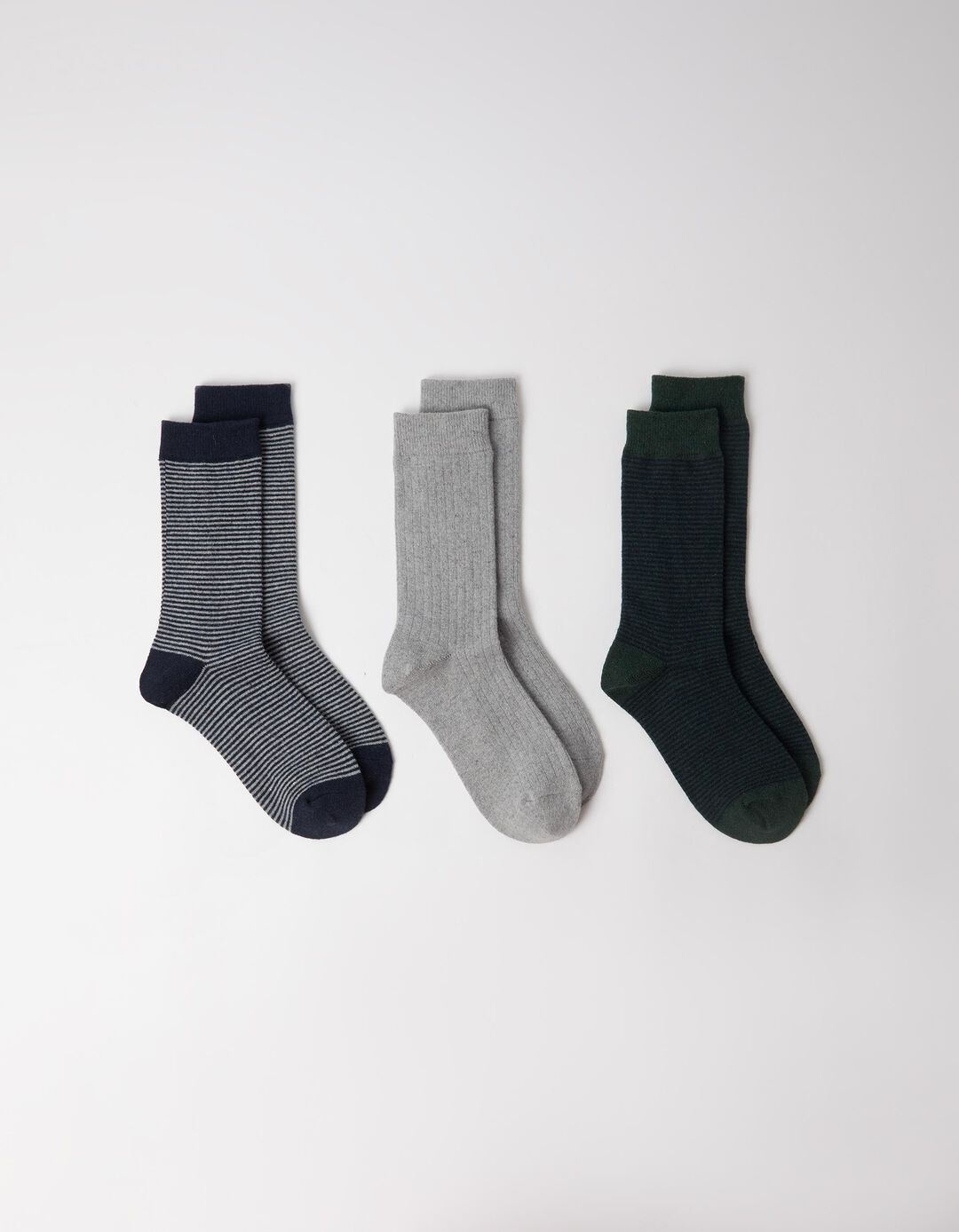 Pack 3 Pares De Meias, Homem, Cinzento