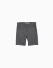 Interlock Midi Shorts for Boys 'B&S', Grey