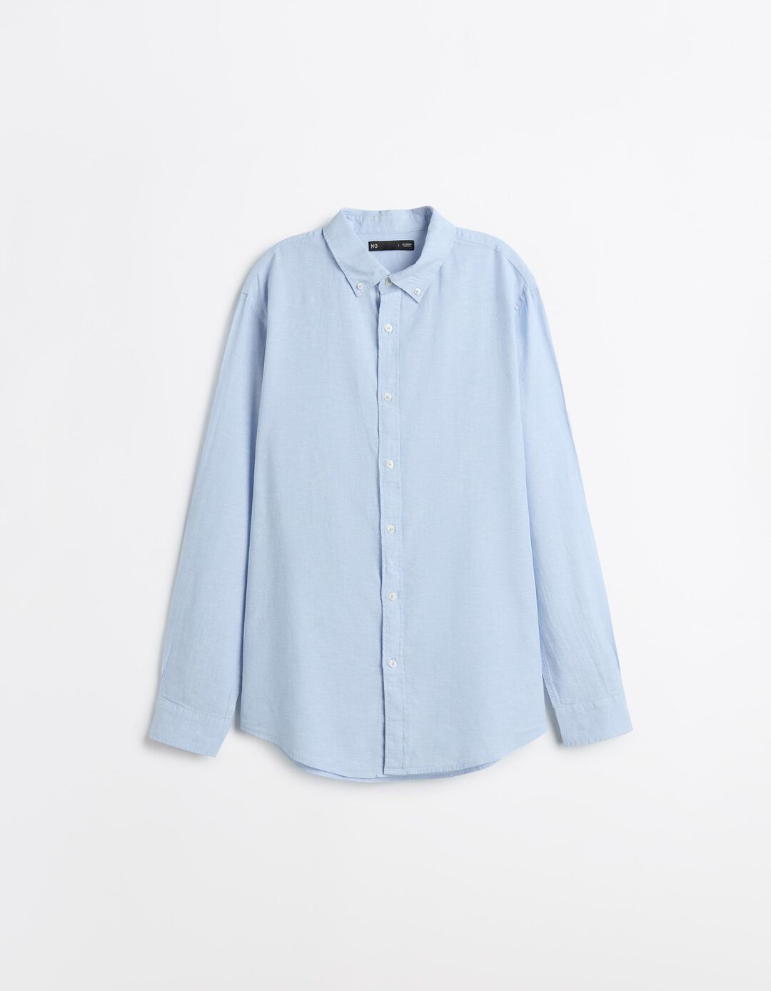 Camisa com Linho, Homem, Azul Claro