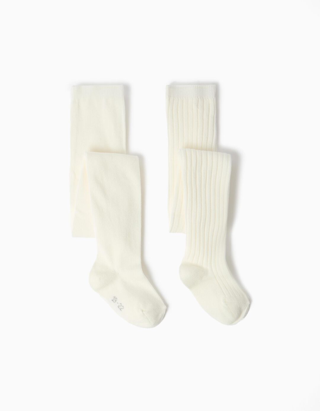 Pack 2 Pares De Collants, Menina, Bege Claro