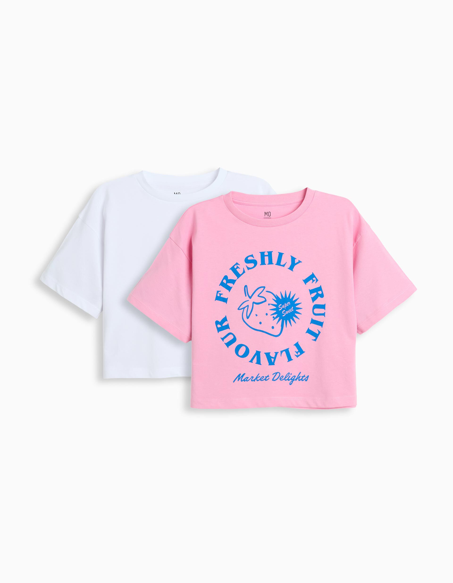 Comprar Online Pack 2 T-shirts, Menina, Rosa