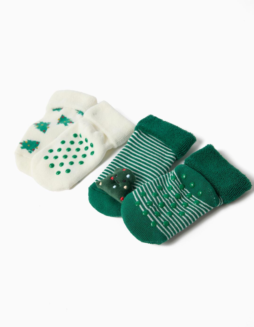 Pack 2 Pares De Meias Com Dobra, Menino, Verde