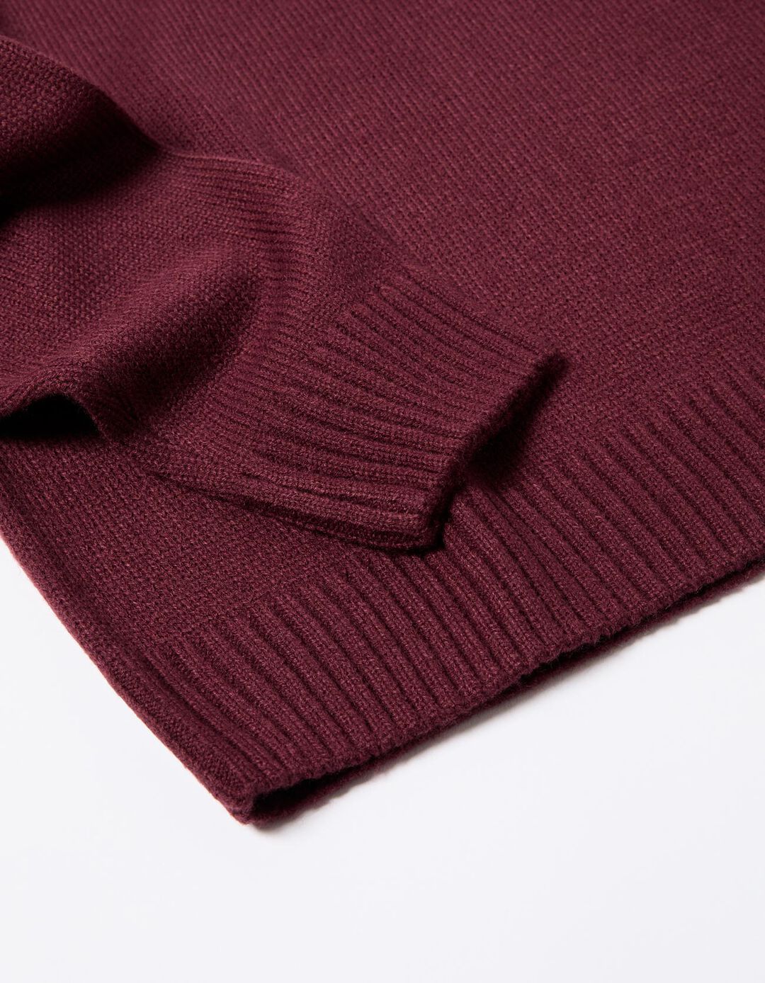 Camisola de Malha, Homem, Vermelho Escuro