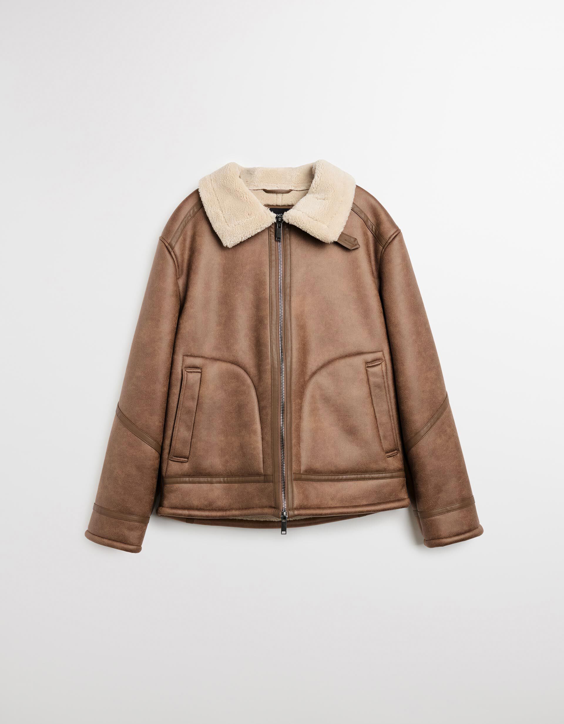 Comprar Online Blus&atilde;o em Sherpa, Homem, Bege Escuro