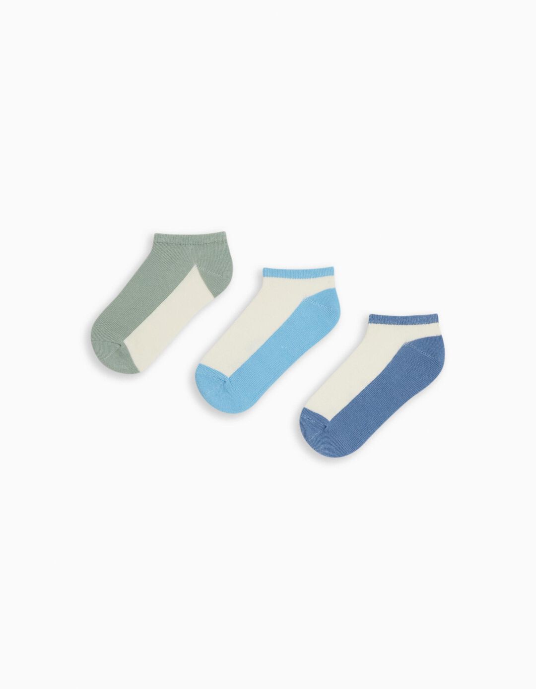 Pack 3 Pairs of Ankle Socks, Boys, Multicolor