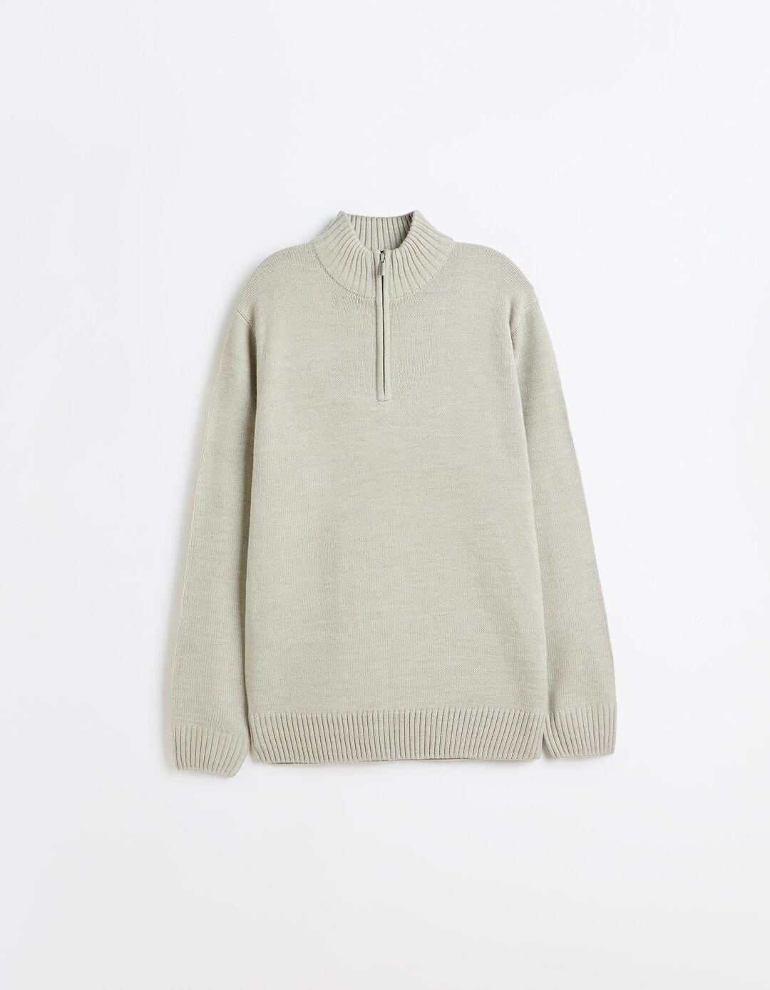 Sweater De Gola Alta, Homem, Cinzento Claro