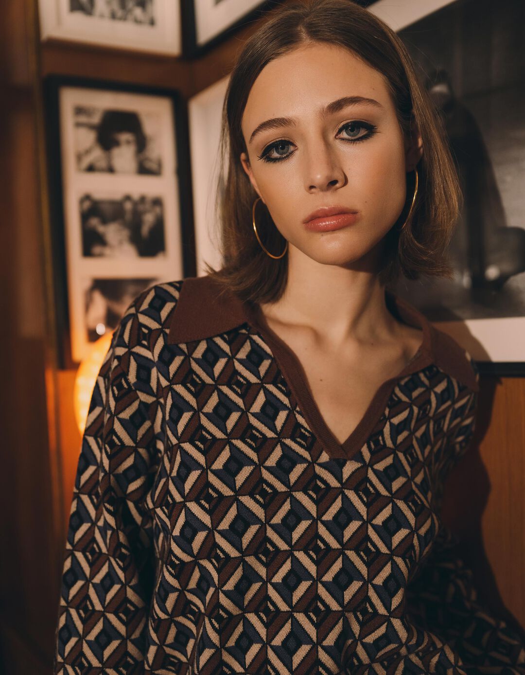 Polo de Malha, Mulher, Castanho