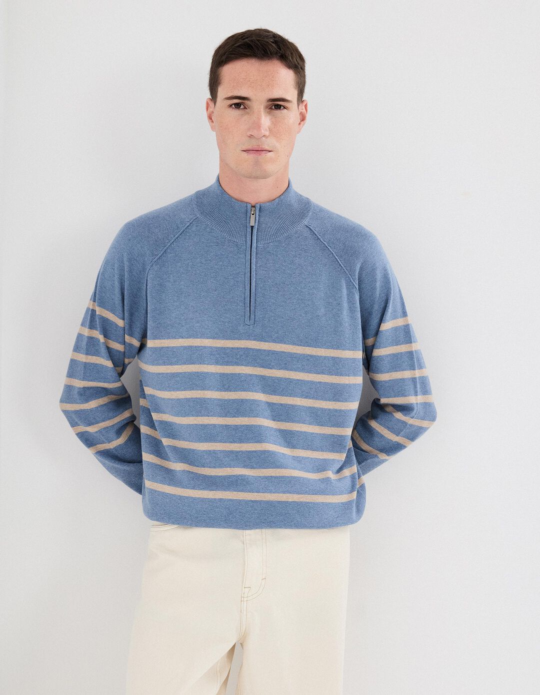 Camisola de Malha, Homem, Azul