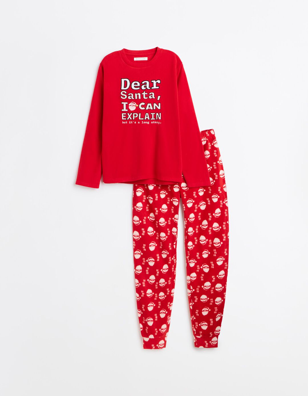 Pijama Polar De Natal, Homem, Vermelho