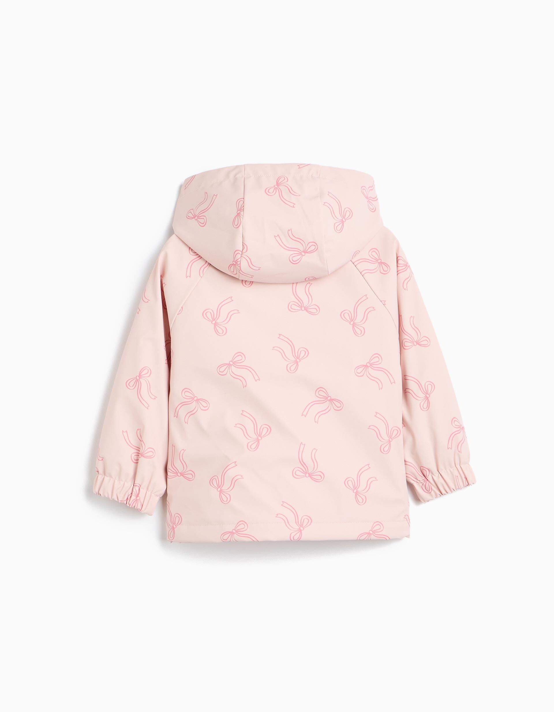 Comprar Online Parka Imperme&aacute;vel Com Capuz, Menina, Rosa Claro