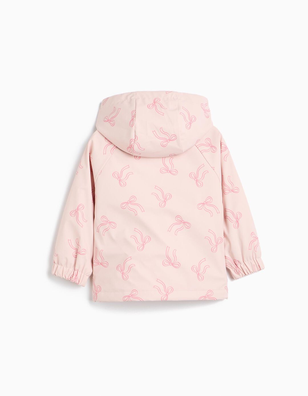 Parka Imperme&aacute;vel Com Capuz, Menina, Rosa Claro