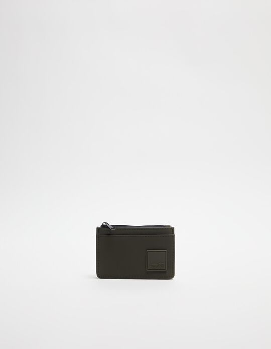 Comprar Online Porta-cart&otilde;es Borracha, Homem, Verde Escuro