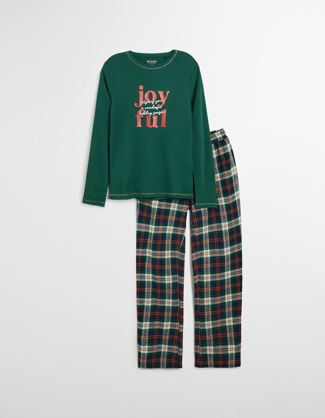 Pijama de Natal, Mulher, Verde Escuro