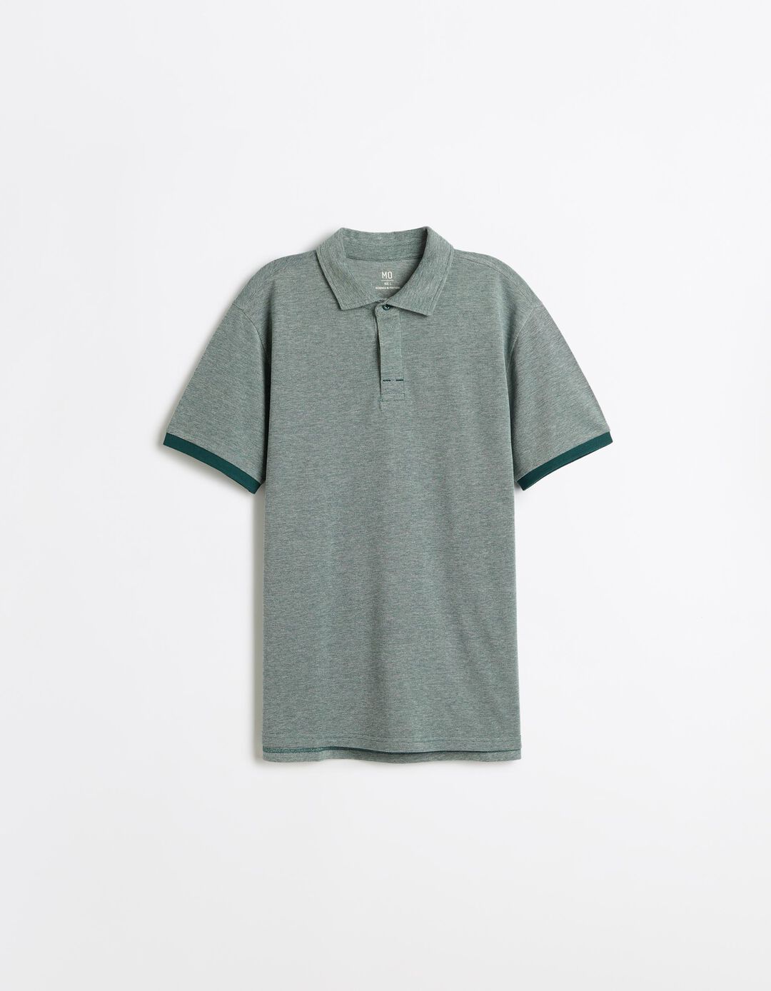 Polo Oxford Piquet, Homem, Verde Escuro
