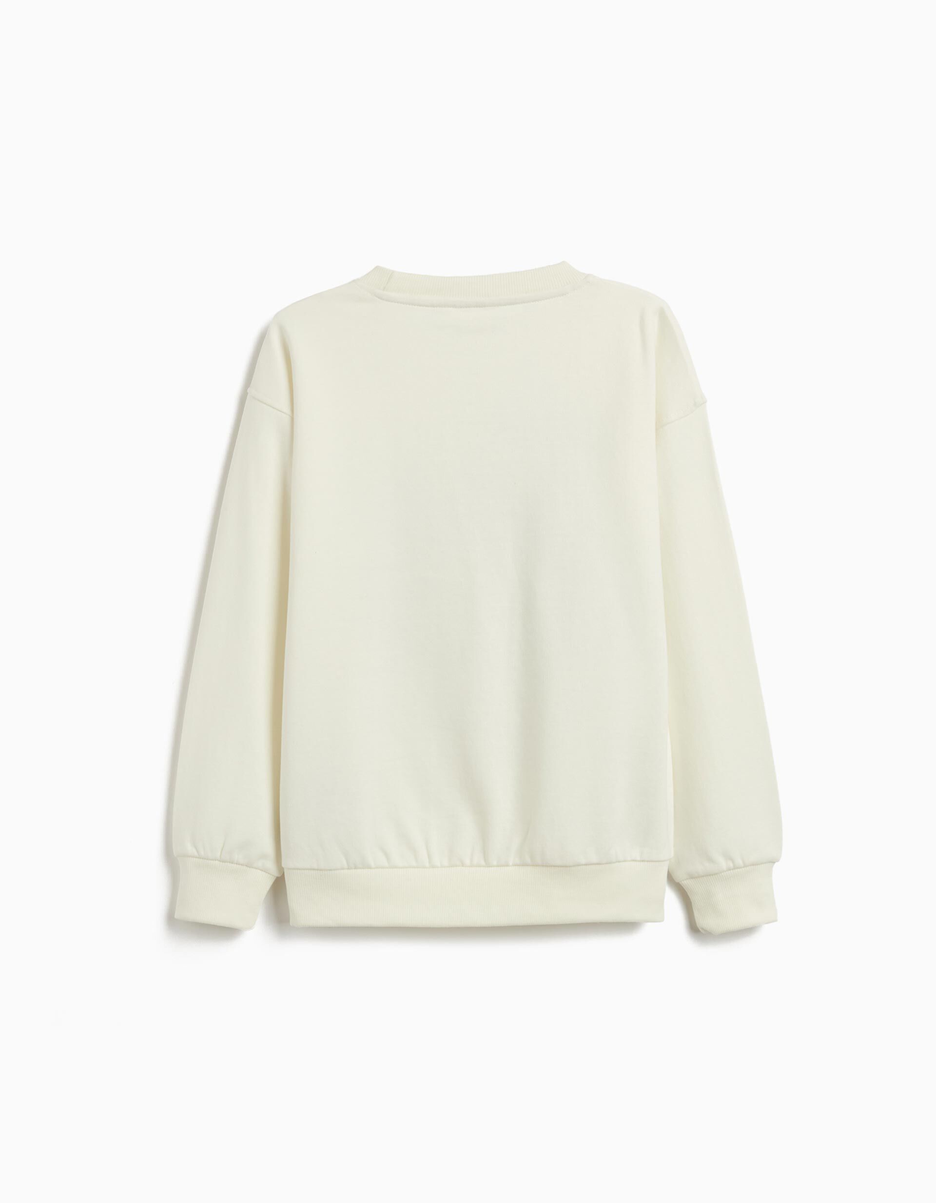 Comprar Online Sweatshirt de Felpa, Menino, Branco
