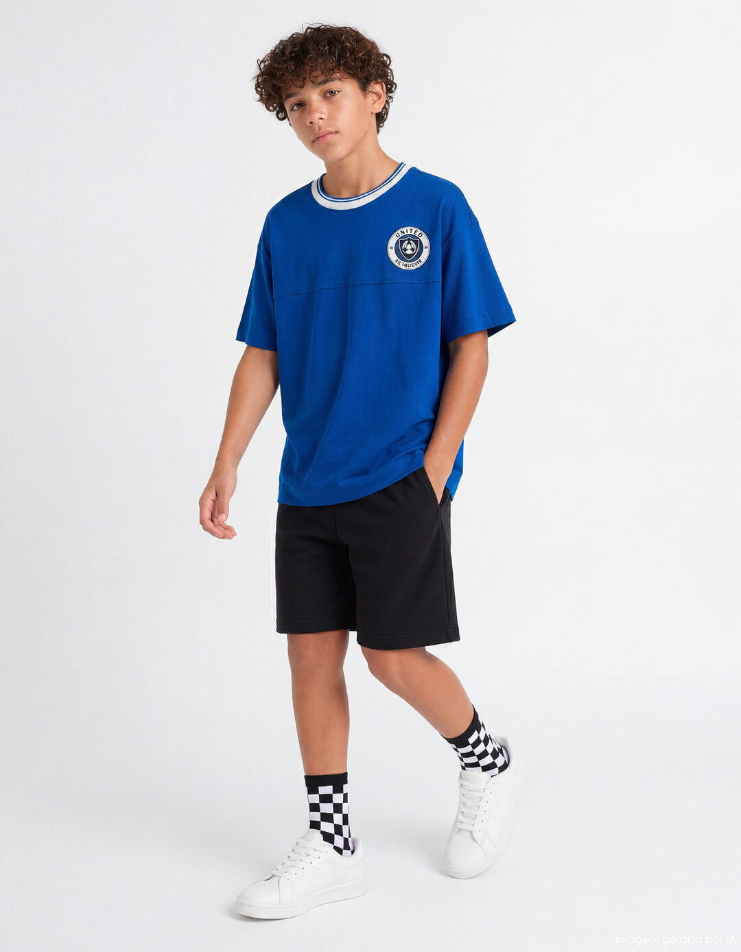 T-shirt, Menino, Azul
