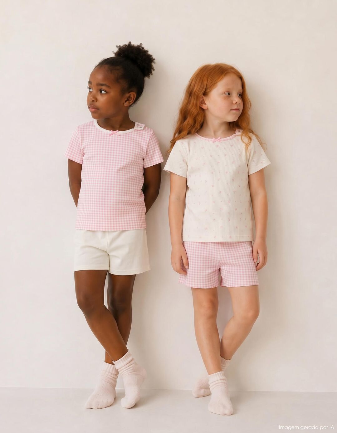 Pack 2 Pijamas, Menina, Rosa Claro