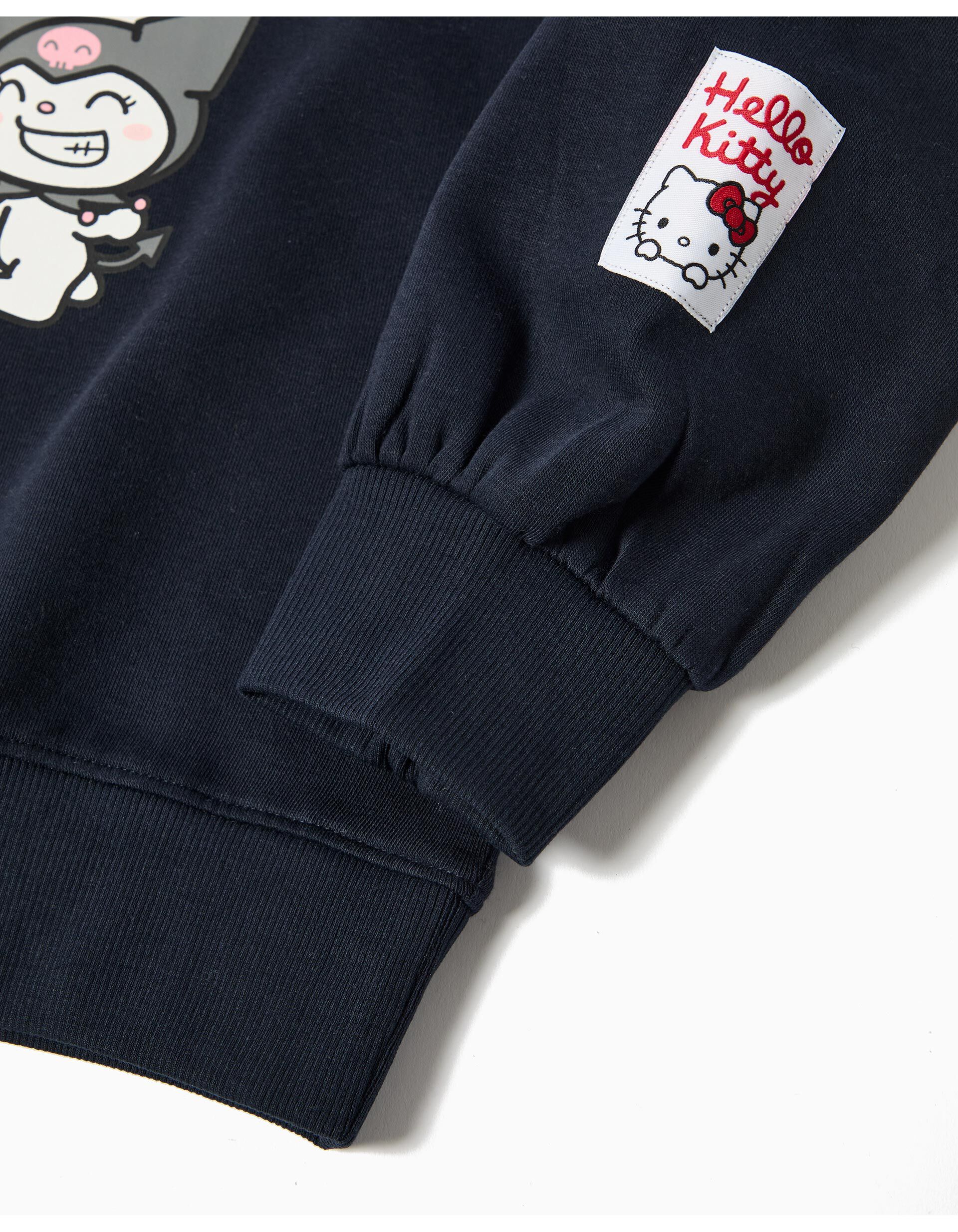 Comprar Online Sweatshirt 'Hello Kitty', Menina, Azul Escuro
