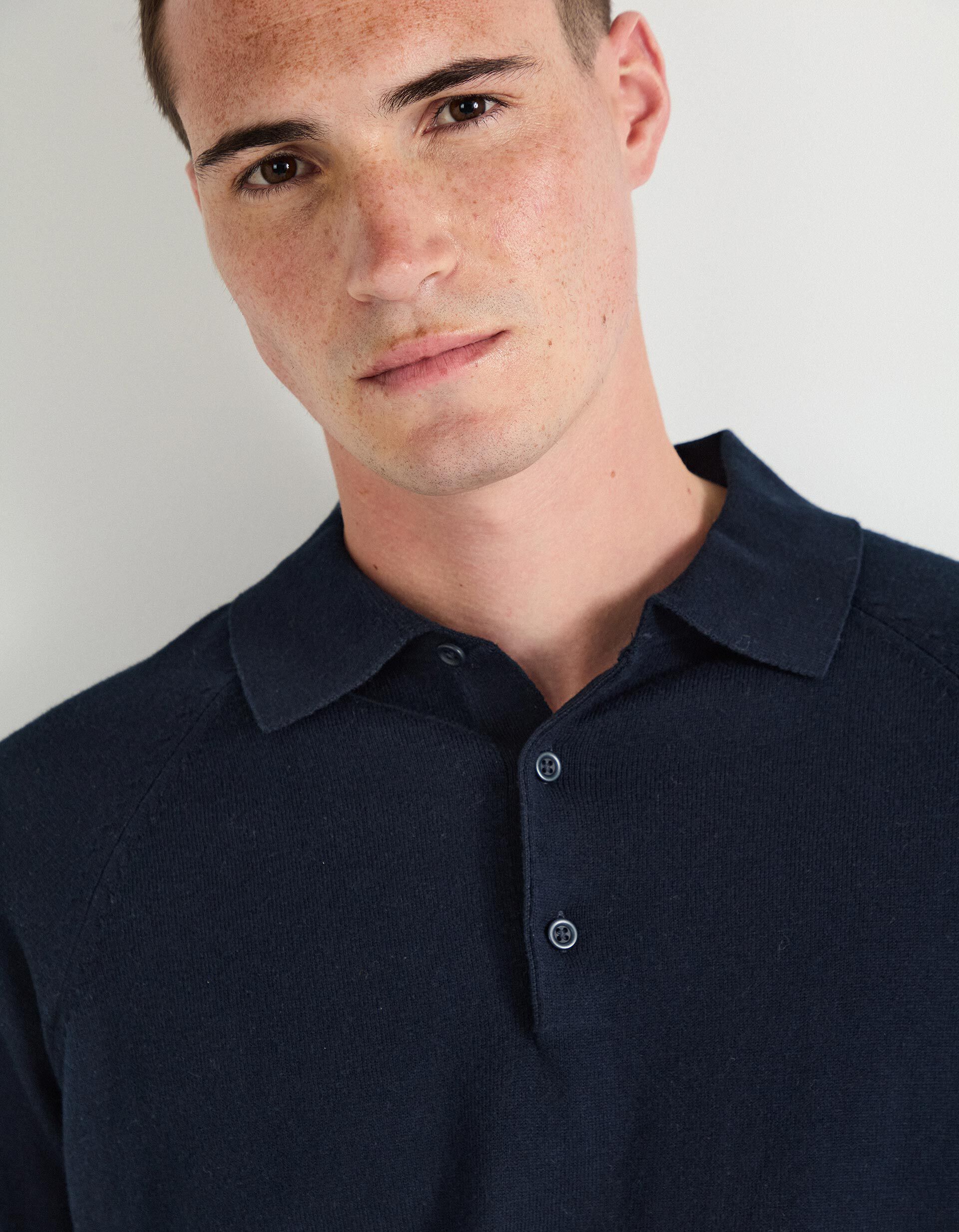 Comprar Online Polo com Caxemira, Homem, Azul