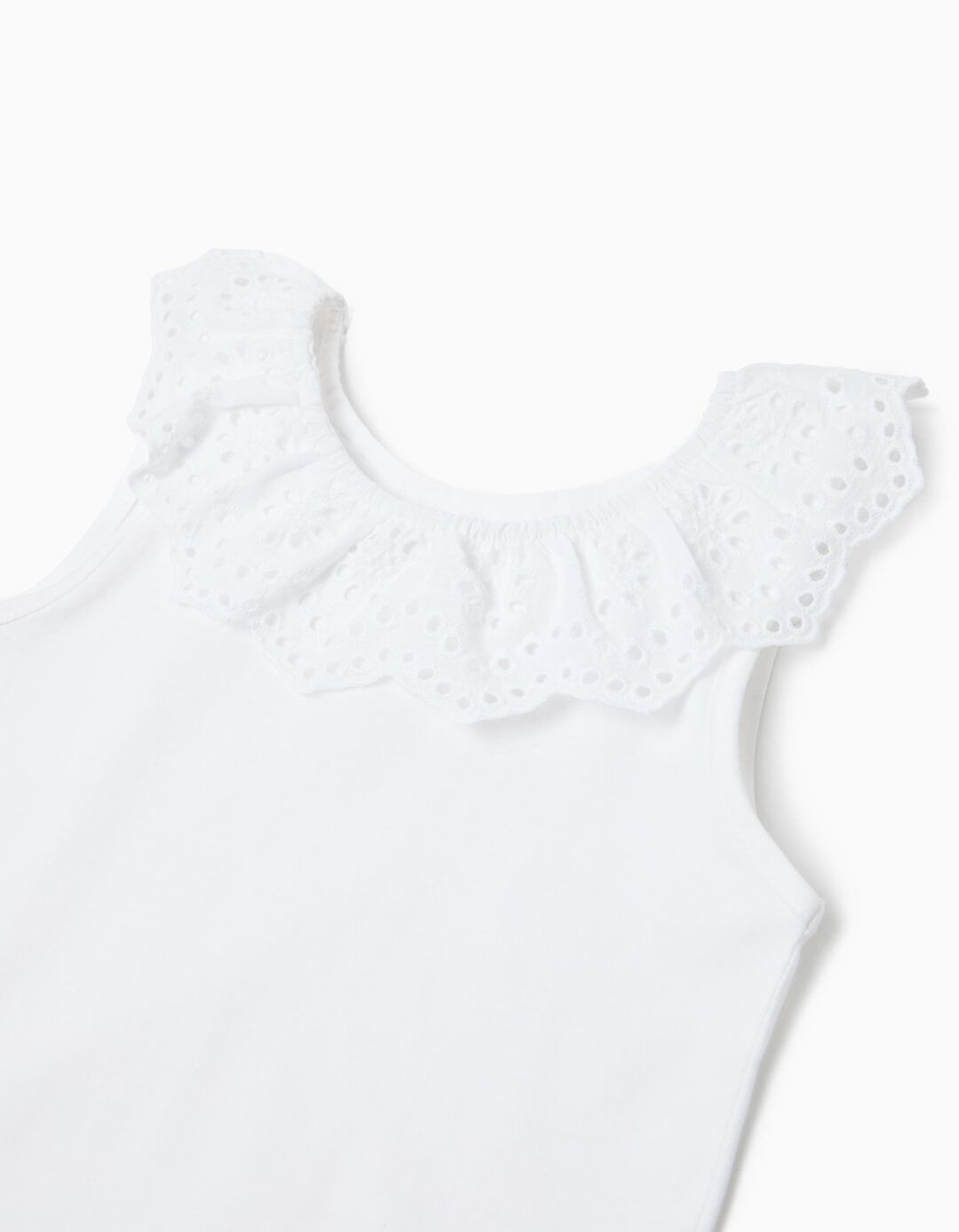 Top, Menina, Branco