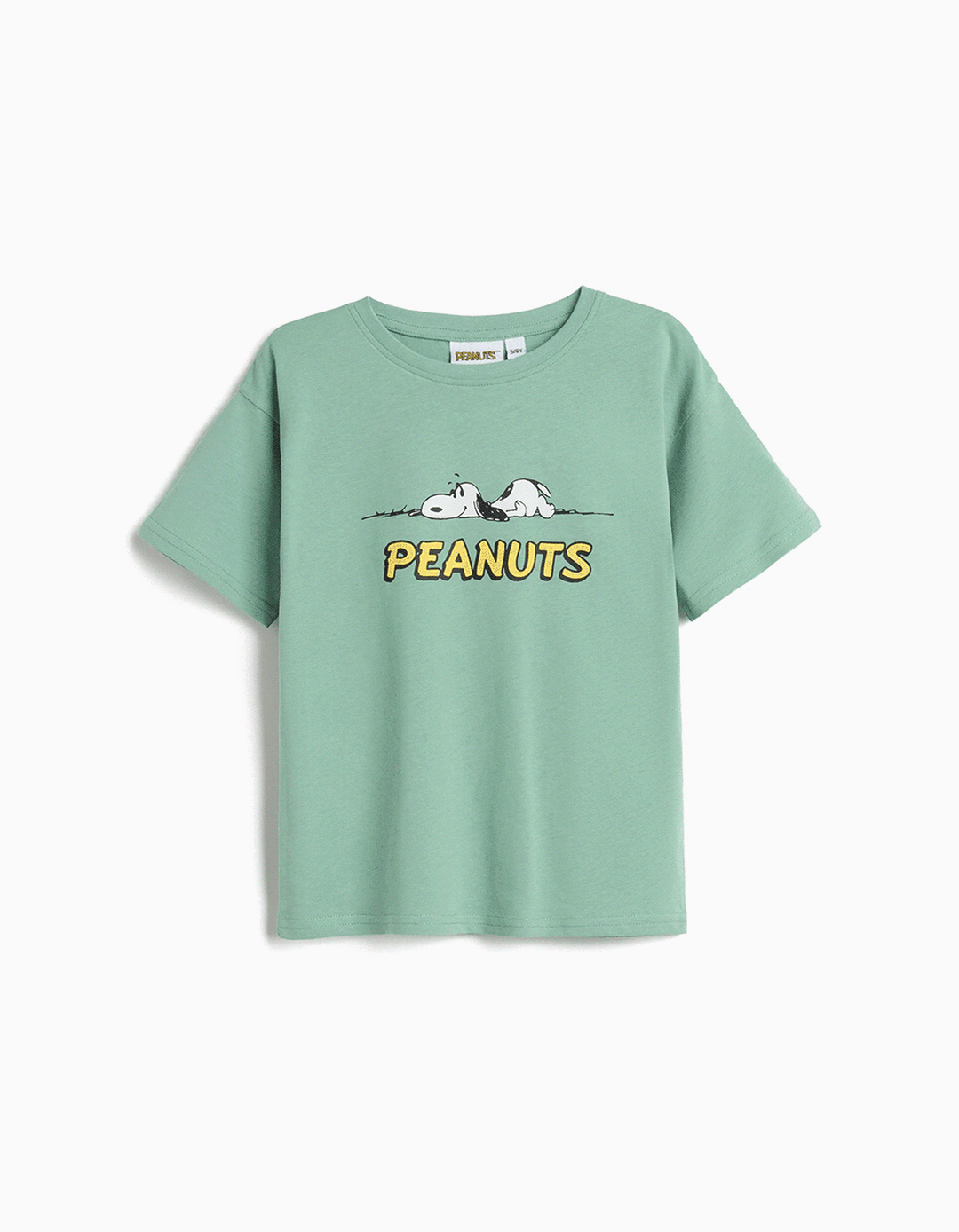T-shirt 'Snoopy', Menino, Verde Claro