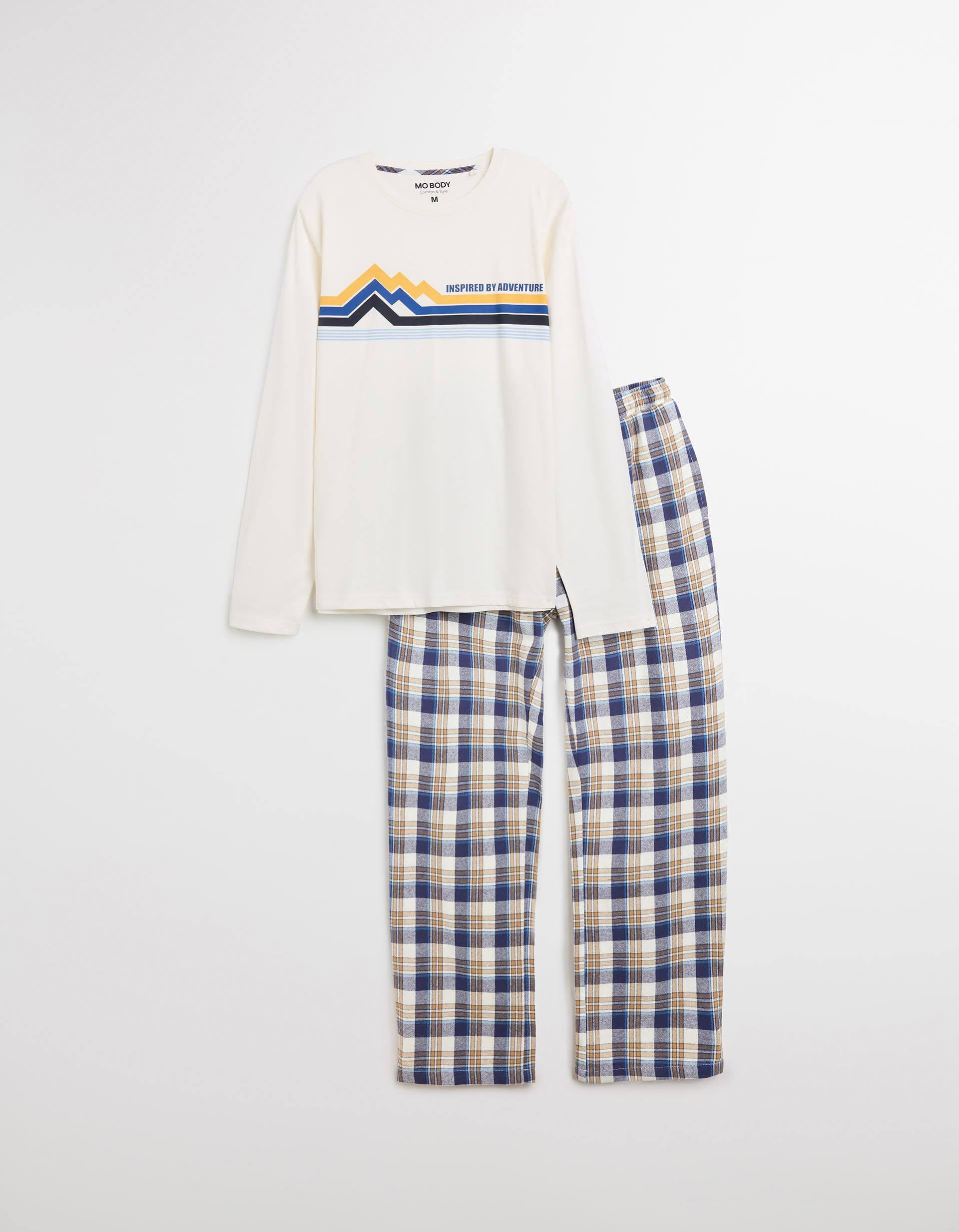 Comprar Online Pijama Algod&atilde;o, Homem, Branco