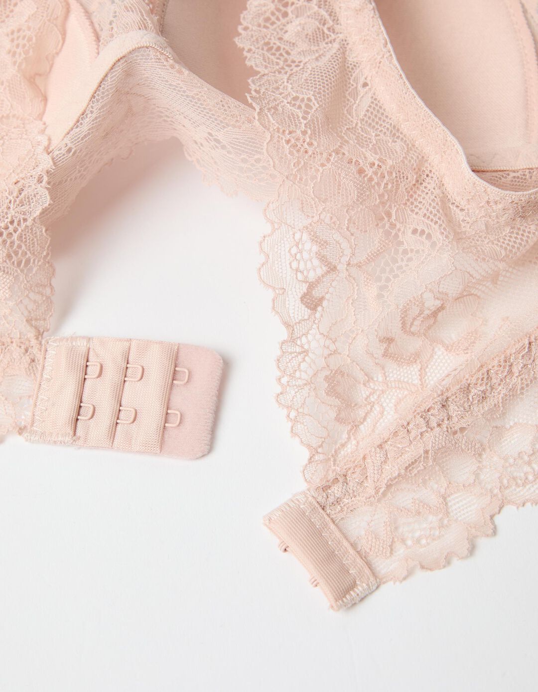Soutien Bralette com Renda, Mulher, Rosa Claro
