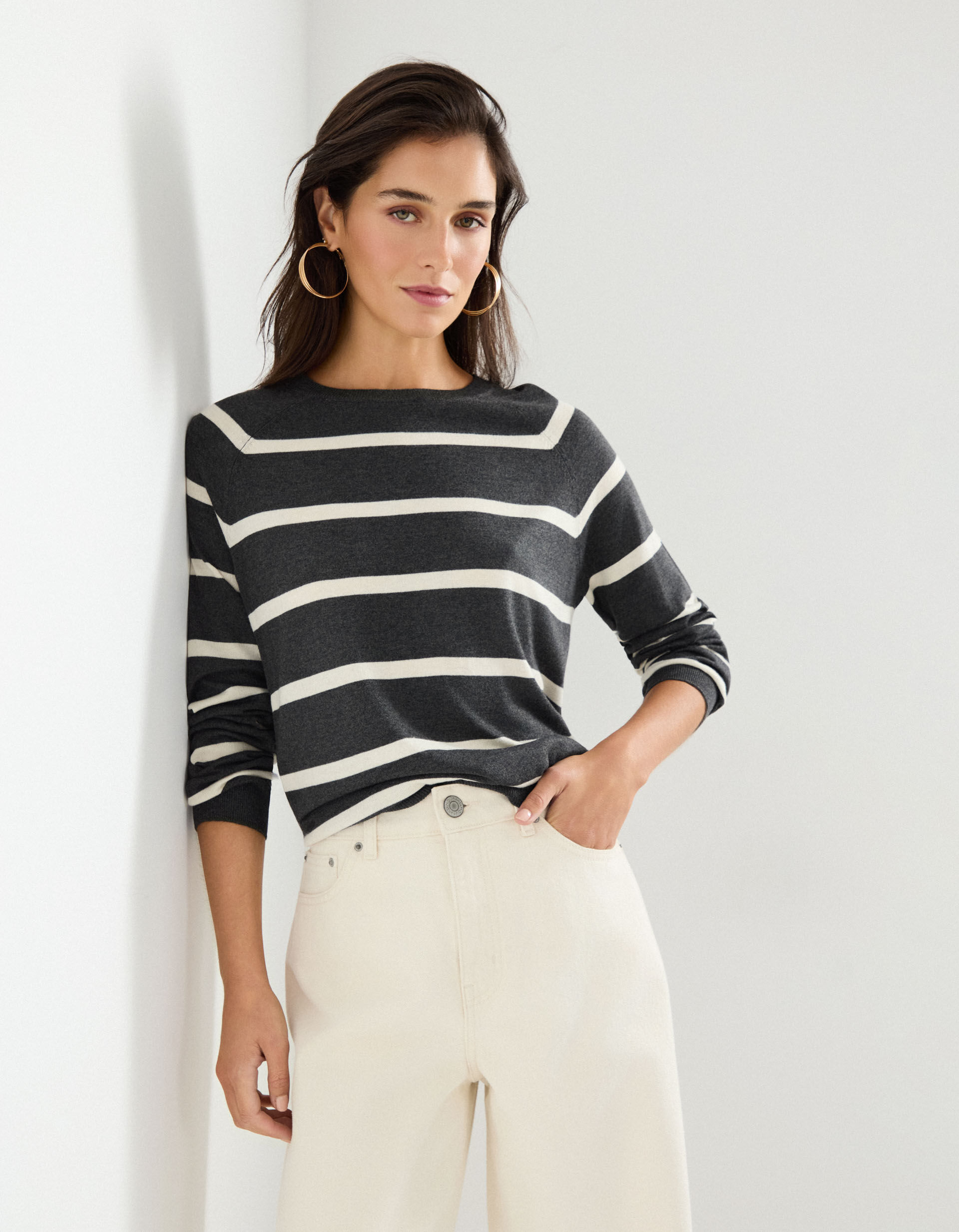 Comprar Online Camisola com Caxemira, Mulher, Cinzento Escuro