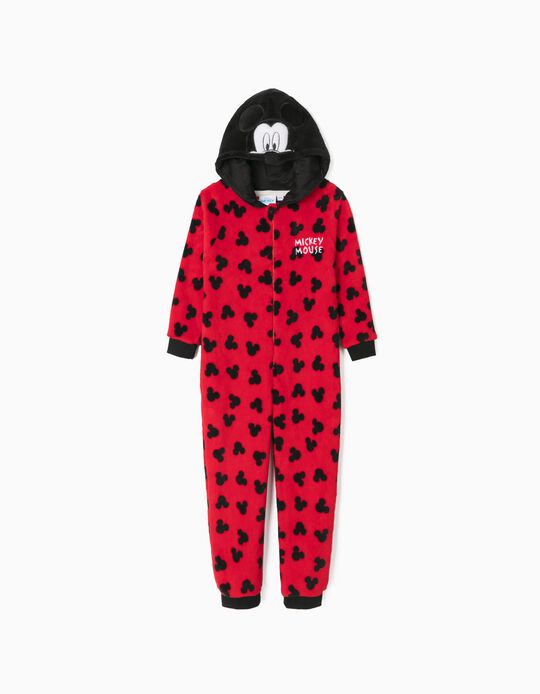 Pijama-Macacão de Natal para Menino 'Mickey', Vermelho