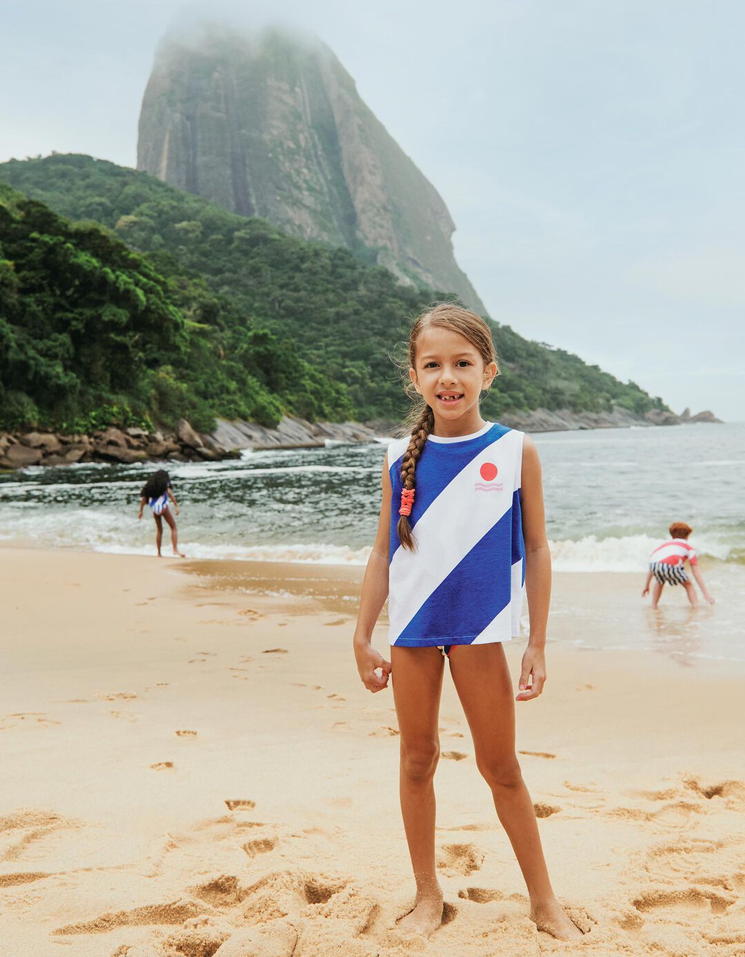 T-shirt, Menina, Azul
