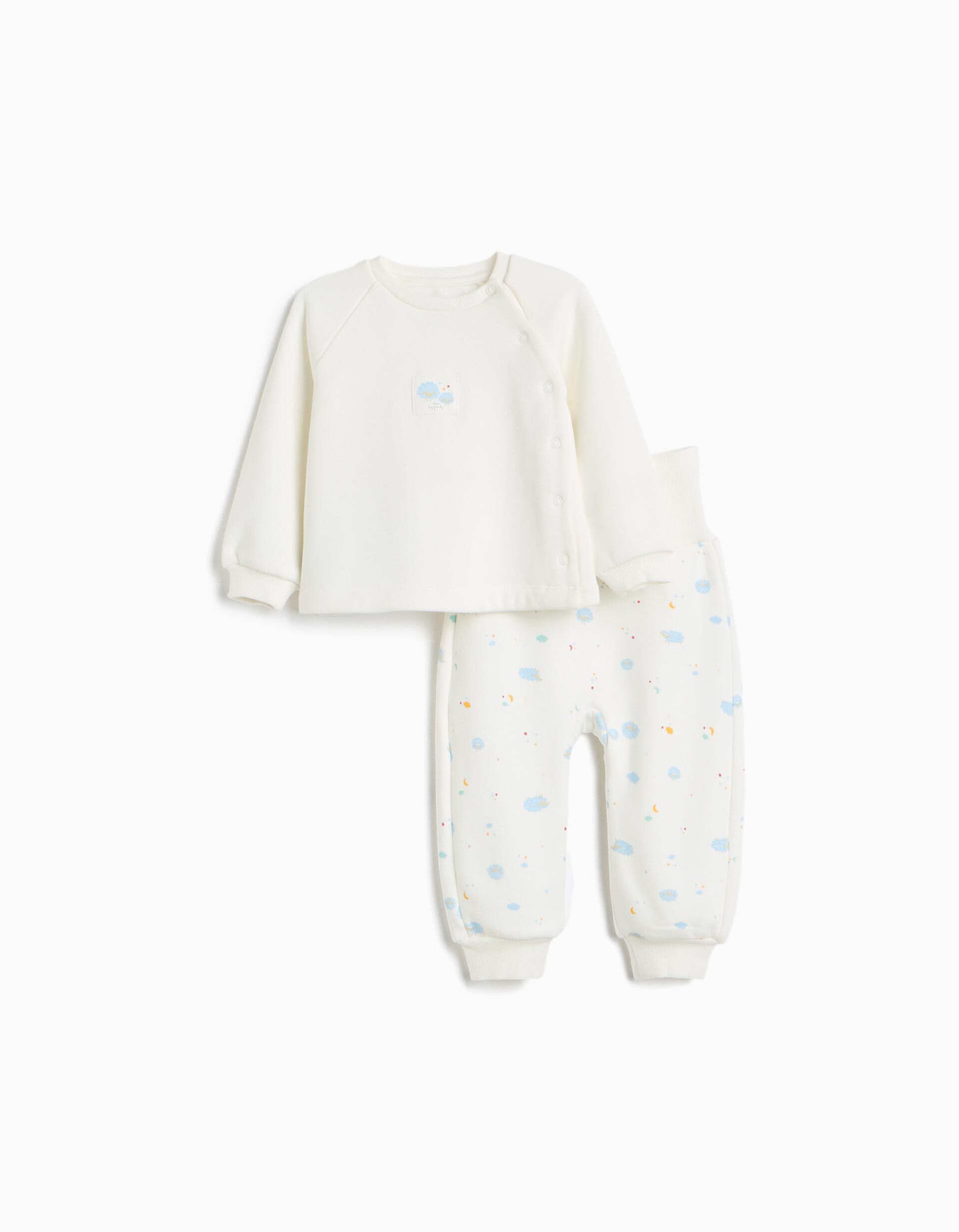 Comprar Online Pijama De Felpa Cardada, Menino, Bege Claro