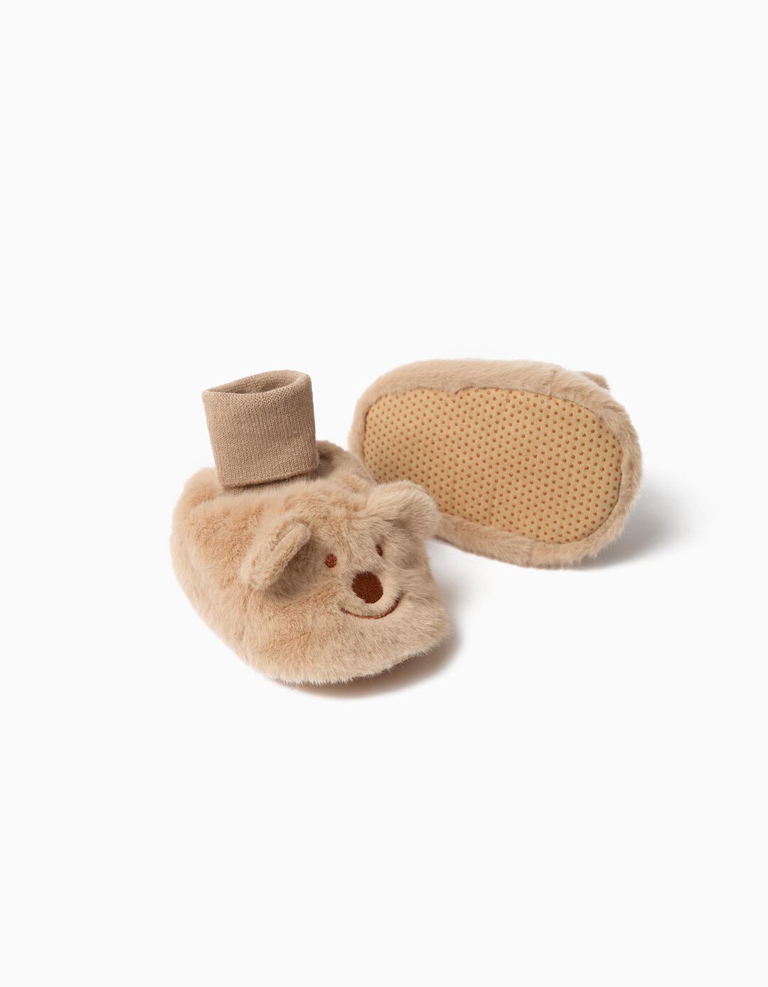 Pantufas, Menino, Bege