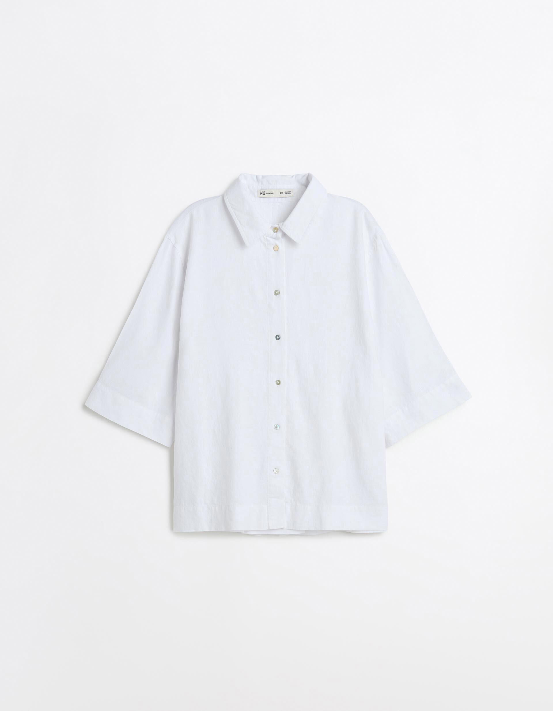 Comprar Online Camisa com Linho, Mulher, Branco