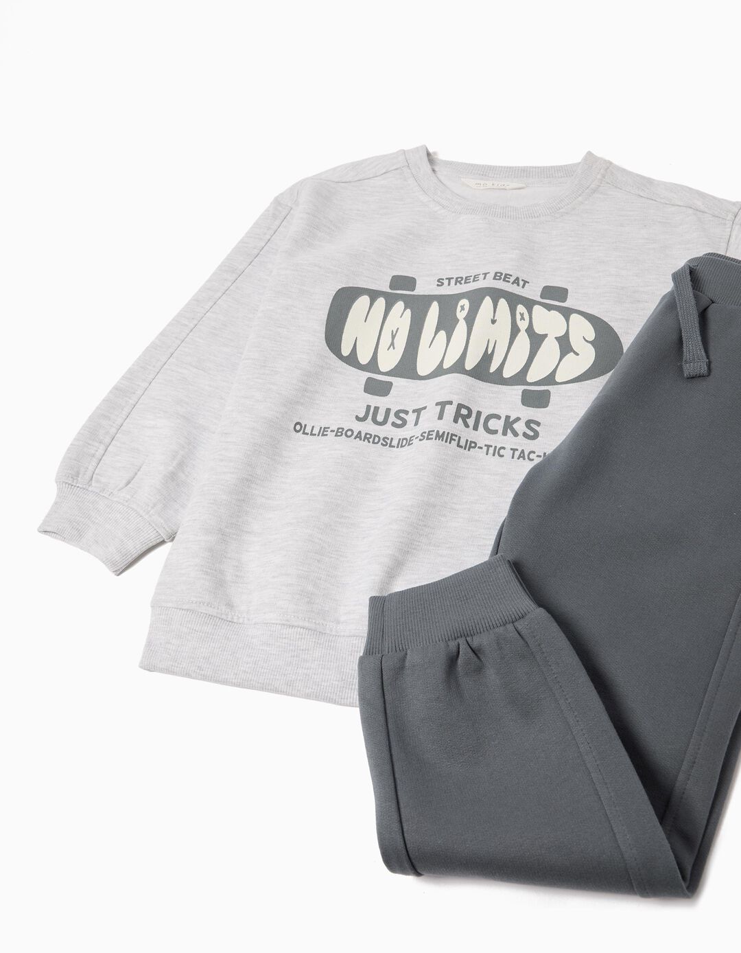 Conjunto de Jogging, Menino, Cinzento Claro 