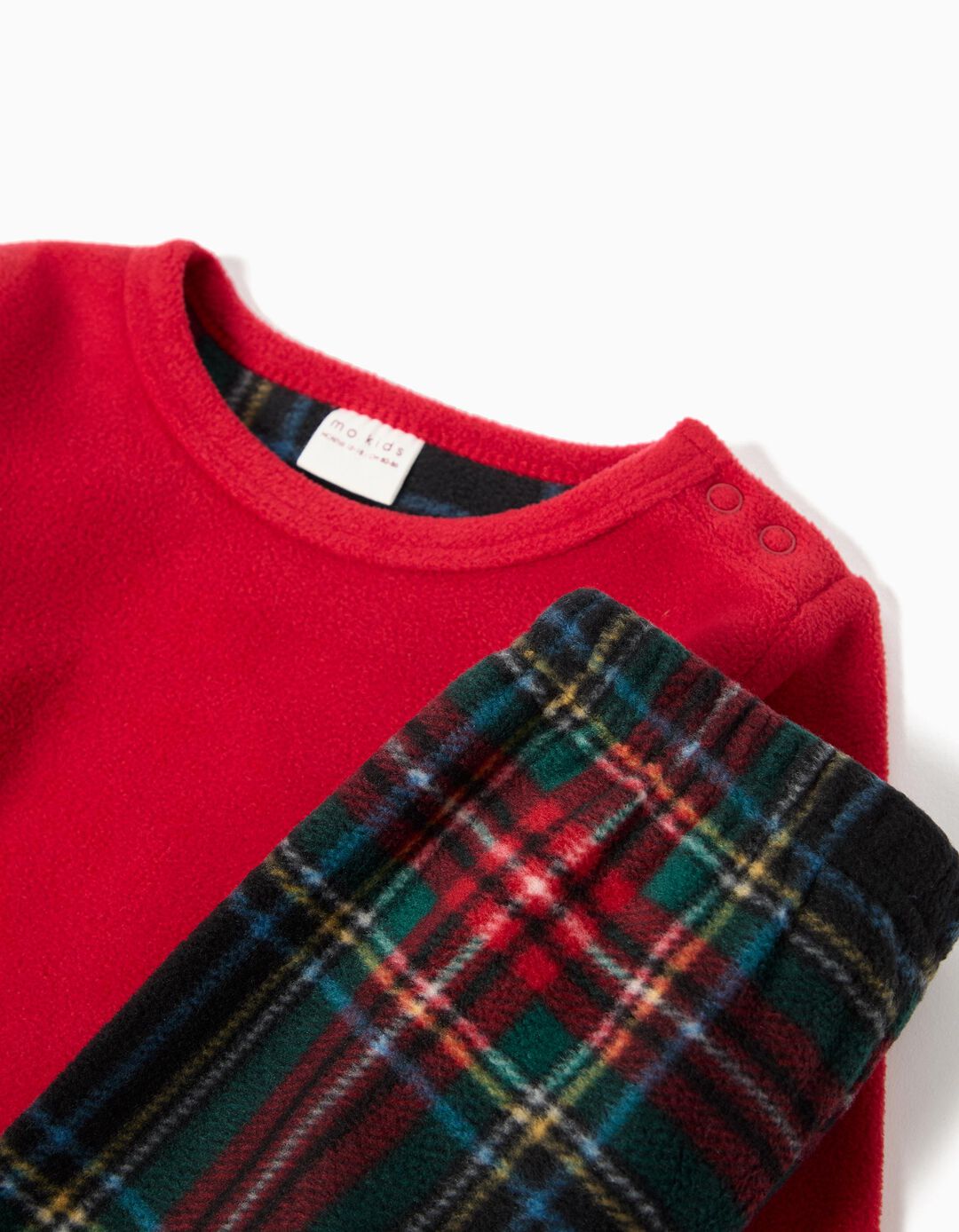 Pijama Polar de Natal, Menino, Vermelho