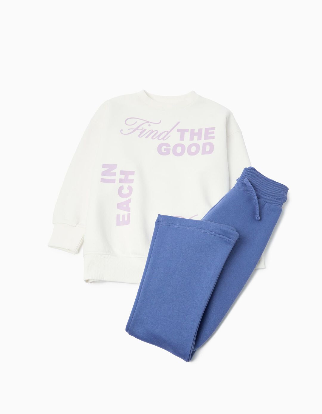 Conjunto de Jogging, Menina, Roxo Claro